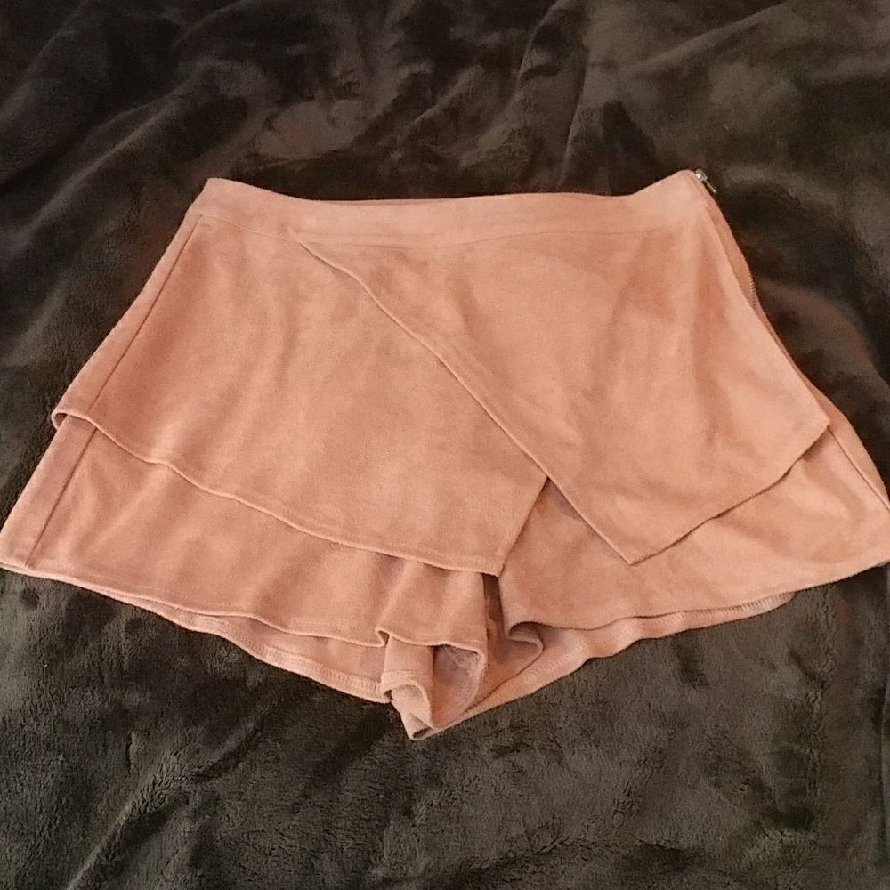 Indikah Suede Envelope Skort